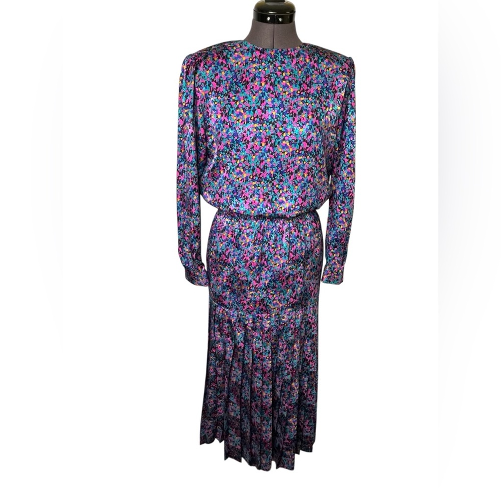 Doncaster Multicolor Abstract Skirt Set